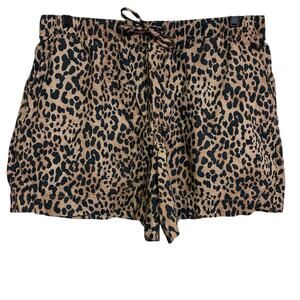 Gap 4 Inch Leopard Pull On Shorts Womens Size M